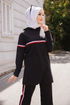 Tunika Hosen Schwarz TFS2796 - Thumbnail