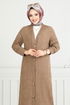 V Collared Linen Cap 1839LNA1042-M Dark Vision - Thumbnail