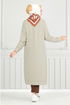 V Collared Linen Cap 1839LNA1042-M The Stone - Thumbnail