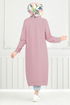 V Halsband Flachs Kap 1839LNA1042-M Offen Rose Kurusu - Thumbnail