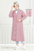 V Halsband Flachs Kap 1839LNA1042-M Offen Rose Kurusu - Thumbnail