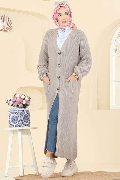 A.Y.D. - V Yaka Triko Hırka 2729AYD574-MS Vizyon - 403674