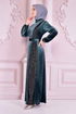 Velours Robe Anthracite ASM2525 - Thumbnail