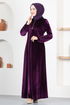 Velours Robe LM2635 Demoiselle - Thumbnail