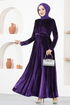 Velours Robe LM2653 Demoiselle - Thumbnail