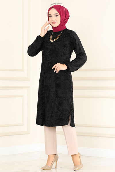 MSL - Velours Tunique LM 2059 Noir