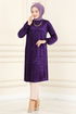 Velours Tunique LM 2059 Violet - Thumbnail