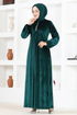 Velvet Dress ASM2635 Emerald - Thumbnail