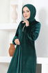 Velvet Dress ASM2635 Emerald - Thumbnail