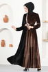 Velvet Dress ASM2650 Brown - Thumbnail