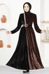 Velvet Dress ASM2650 Brown - Thumbnail