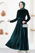 Velvet Dress ASM2653 Emerald - Thumbnail