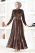 Velvet Dress ASM2653 Mink - Thumbnail