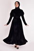 Velvet Dress Black ASM2628 - Thumbnail