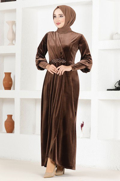 ASM - Velvet Dress Brown ASM2533