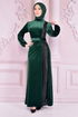 Velvet Dress Emerald ASM2525 - Thumbnail