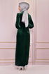 Velvet Dress Emerald ASM2533 - Thumbnail