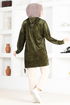 Velvet Tunic MSL2058 Khaki - Thumbnail