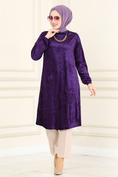 MSL - Velvet Tunic MSL2059 Purple