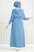 Von vorne Mit Reißverschluss Jeans Ferace 325MSS941-M Offen Jeans - Thumbnail