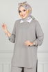 Well Lacquered Oyso Fabric Team 1689LNA1042-M Grey - Thumbnail