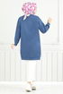 Well Lacquered Tunic 20455ETT902-M Indigo - Thumbnail
