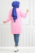 Well Lacquered Tunic 20455ETT902-M Pink - Thumbnail