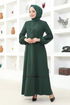 With Necklace Dress ASM2676 Emerald - Thumbnail