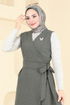 Yandan Bağcıklı Jile 2606SL432-MS Açık Haki - Thumbnail