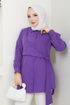 Yandan Bağlamalı Tunik 126ASN888-MS Mor - Thumbnail