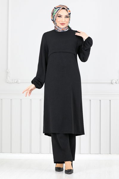 MRV S.L. - Yandan Yırtmaçlı Aerobin Takım 2625SL890-M Siyah - 350801