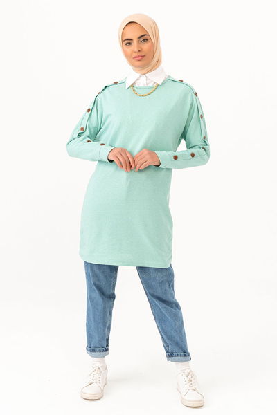 TFS - Yarasa Kol Tunik Mint TFS2811