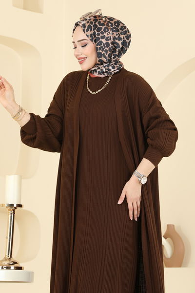 H.B.S. - Yarım Boğazlı İkili Takım 7080HBS856-MS Kahve - 416640