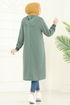 Yarım Fermuarlı Tesettür Tunik 399DVL817-MS Mint - Thumbnail