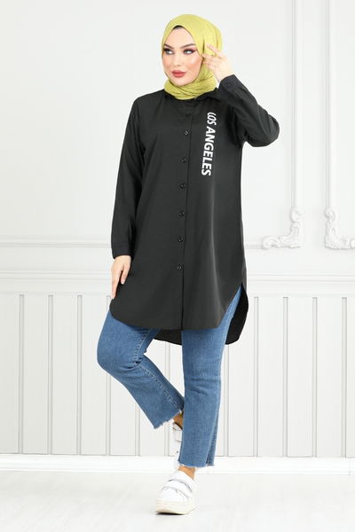 MRV E.V.O. - Yazı Baskılı Tunik 404EVO1065-M Siyah