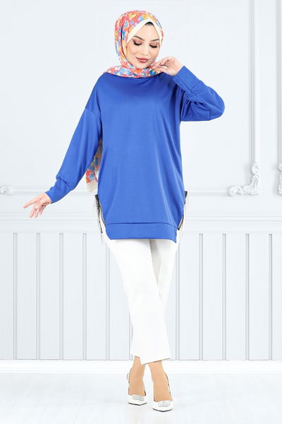 MRV A.Y.D. - Zincir Detaylı Tunik 7220AYD969-M Saks