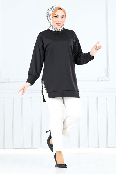 MRV A.Y.D. - Zincir Detaylı Tunik 7220AYD969-M Siyah