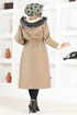 Zippered Coat Mink EMO7015 - Thumbnail