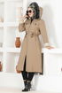 Zippered Coat Mink EMO7015 - Thumbnail