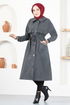 Zippered Coat MSL7004 Anthracite - Thumbnail