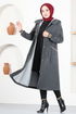 Zippered Coat MSL7004 Anthracite - Thumbnail