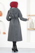 Zippered Coat MSL7004 Anthracite - Thumbnail