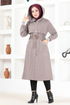 Zippered Coat MSL7004 Grey - Thumbnail