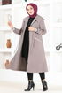 Zippered Coat MSL7004 Grey - Thumbnail