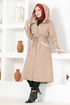 Zippered Coat MSL7004 Mink - Thumbnail