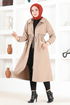 Zippered Coat MSL7004 Mink - Thumbnail