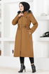 Zippered Coat Taba EMO7015 - Thumbnail