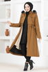 Zippered Coat Taba EMO7015 - Thumbnail