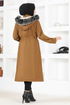 Zippered Coat Taba EMO7015 - Thumbnail