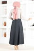 Zippered Skirt MSL8170 Anthracite - Thumbnail